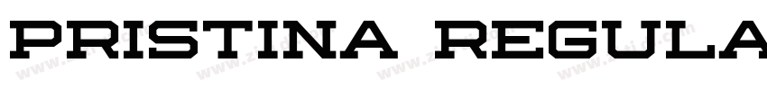 pristina Regular字体转换
